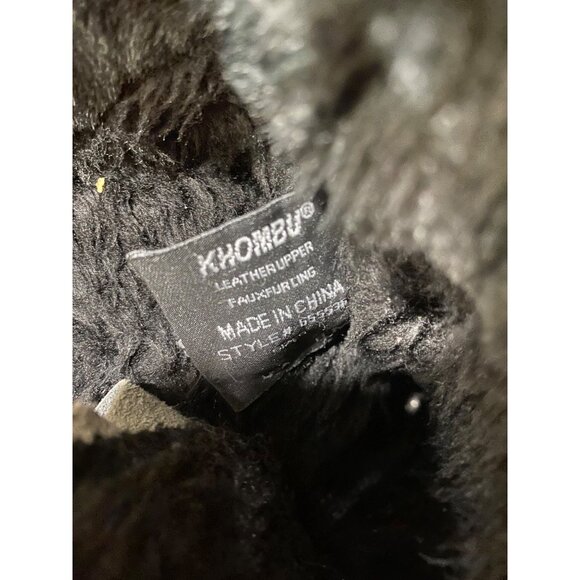 Khombu Women's Black Fur-Lined Winter lace up snow Boots size 8 - Picture 3 of 9